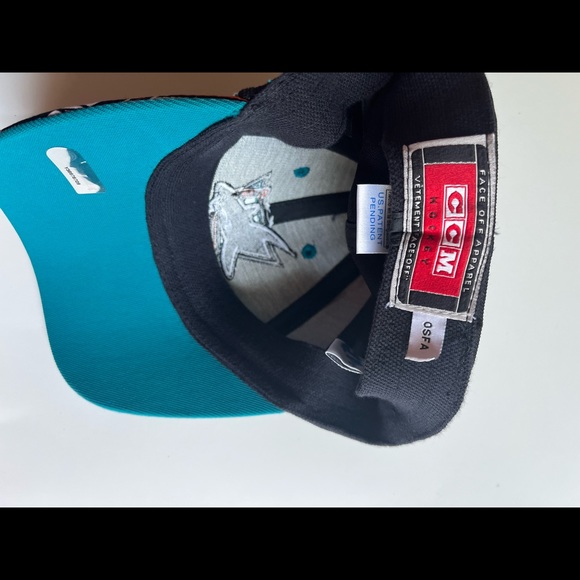 San Jose Sharks Hat / CCM / Y2K Vintage - Picture 6 of 6
